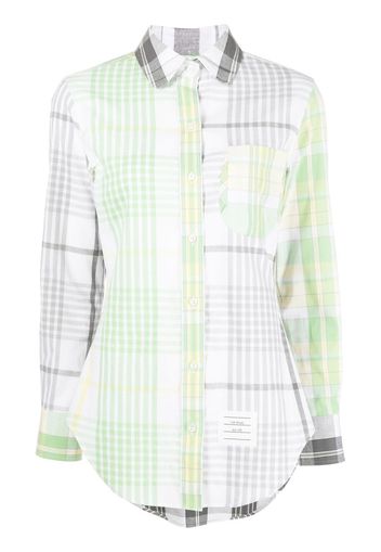 Thom Browne Camicia Madras a quadri - Verde