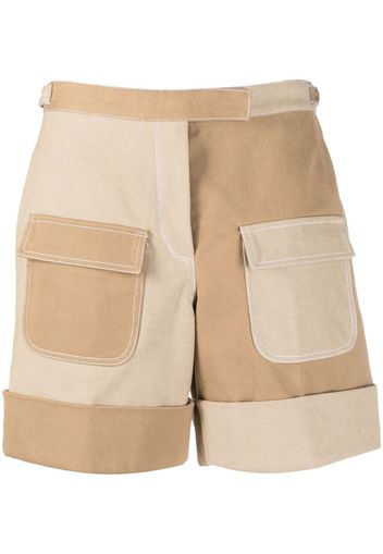 Thom Browne Shorts denim con applicazione - Toni neutri