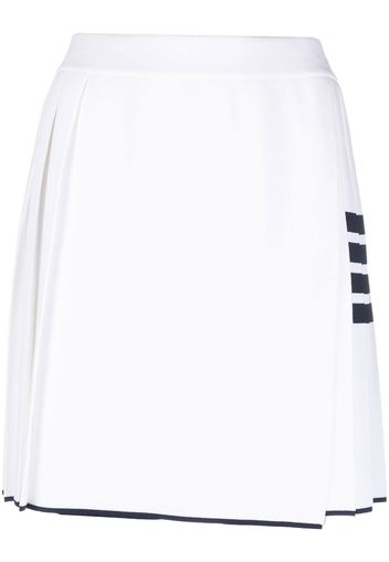 Thom Browne Minigonna plissettata - Bianco