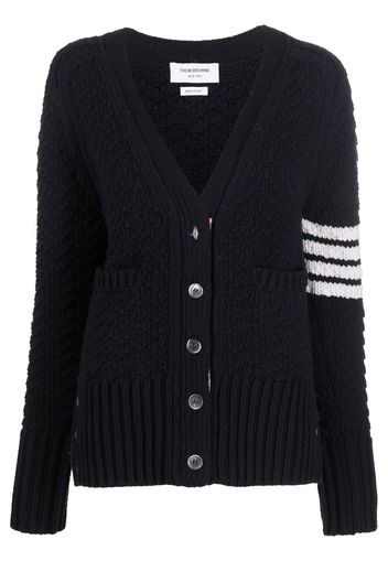 Thom Browne Cardigan con scollo a V - Blu