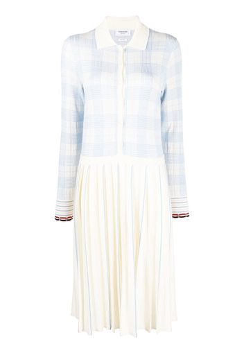 Thom Browne Cardigan a quadri - Bianco