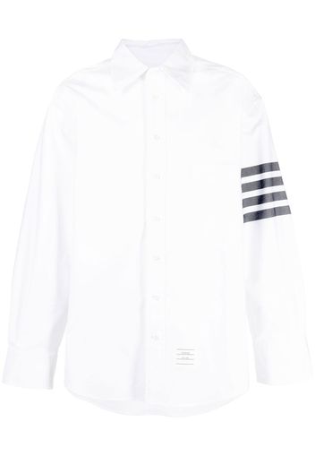 Thom Browne Camicia con dettaglio a 4 righe - Bianco