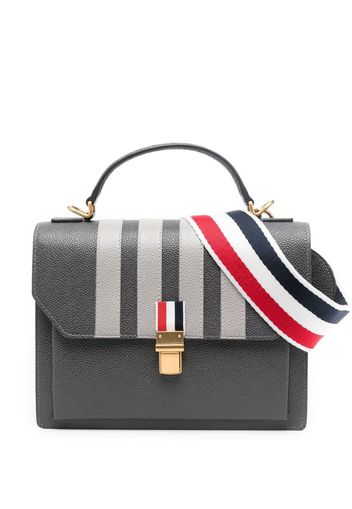 Thom Browne Borsa a tracolla con applicazione - Grigio