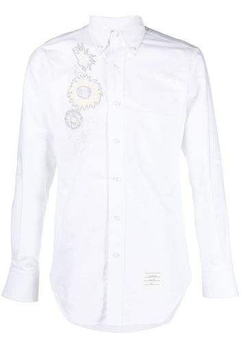 Thom Browne Camicia a fiori - Bianco