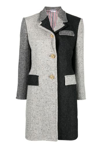 Thom Browne Cappotto Funmix Chesterfield - Grigio