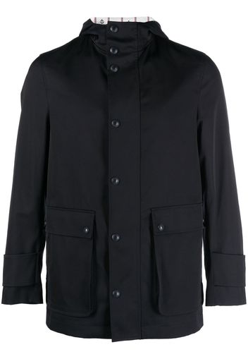 Thom Browne hooded parka coat - Blu