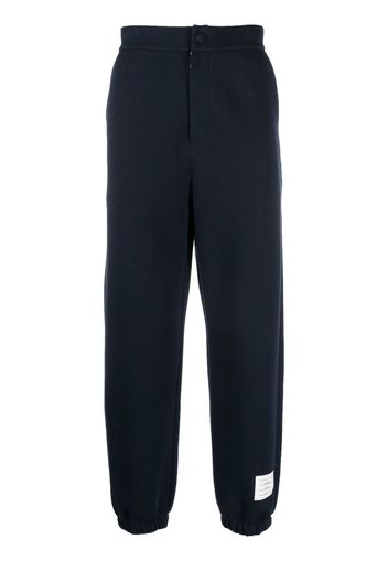 Thom Browne straight-leg technical-cotton track pants - Blu