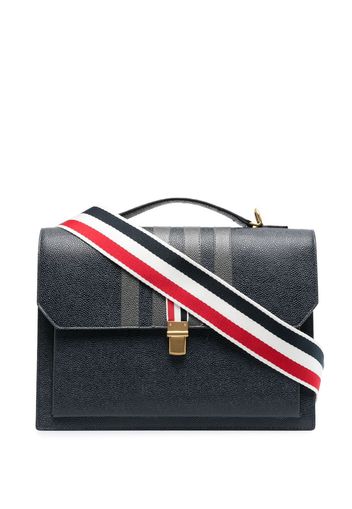 Thom Browne 4-Bar leather backpack - Blu