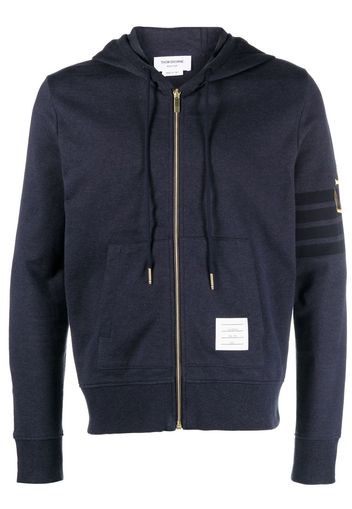 Thom Browne Anchor zip-up hoodie - Blu