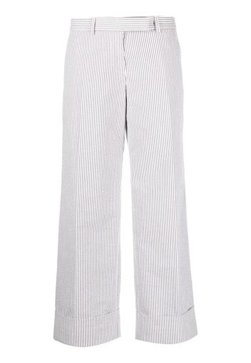 Thom Browne low-rise striped trousers - Grigio
