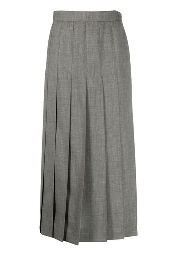 Thom Browne pleated midi skirt - Grigio