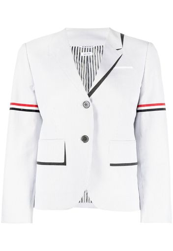 Thom Browne trompe l'oeil striped blazer - Grigio