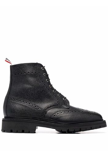 Thom Browne Stivaletti stringati - 001 BLACK