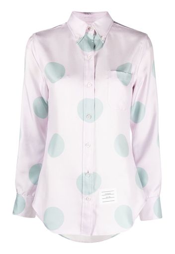 Thom Browne Camicia a pois - Rosa