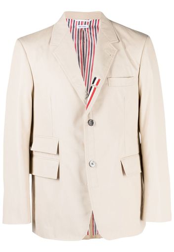 Thom Browne flap-pockets single-breasted jacket - Toni neutri