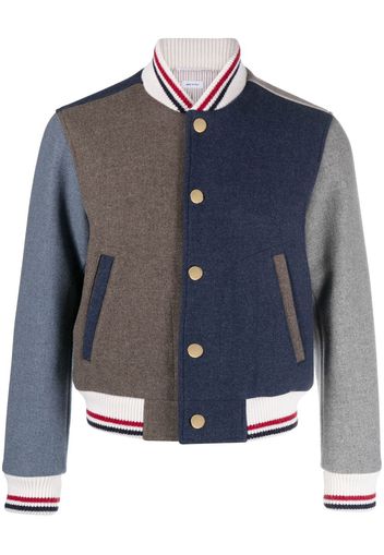 Thom Browne Bomber con inserti color-block - Blu