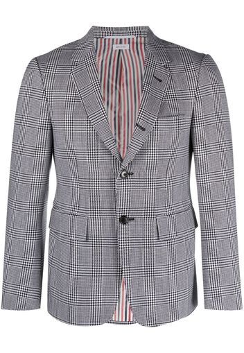 Thom Browne Blazer monopetto a quadri - Nero