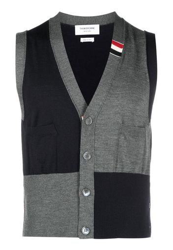 Thom Browne Cardigan smanicato - 415 NAVY