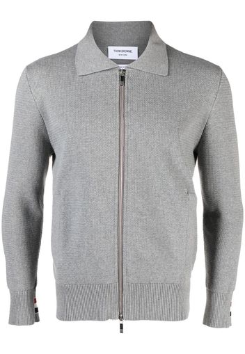 Thom Browne Cardigan a coste - Grigio