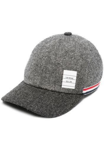 Thom Browne Cappello da baseball con dettaglio a 4 righe - Grigio