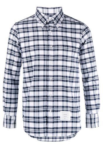 Thom Browne Camicia a quadri - Blu