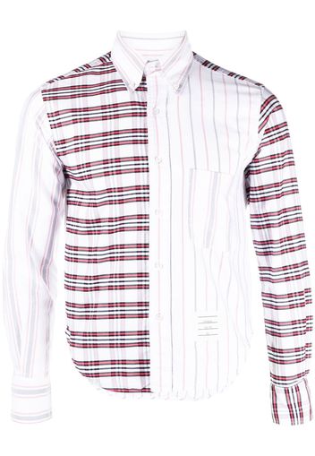 Thom Browne Camicia a quadri - Bianco