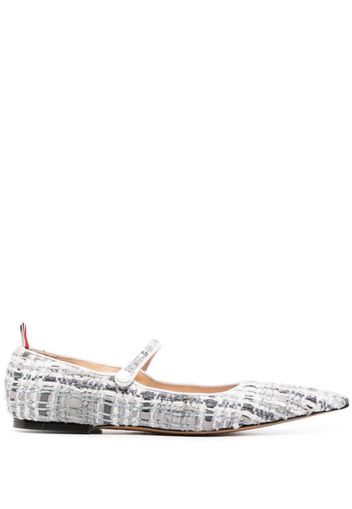 Thom Browne Ballerine in tweed - Grigio