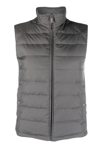 Thom Browne Gilet imbottito con dettaglio a 4 righe - Grigio