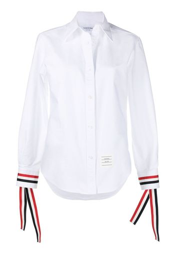 Thom Browne Camicia con polsini a contrasto - Bianco