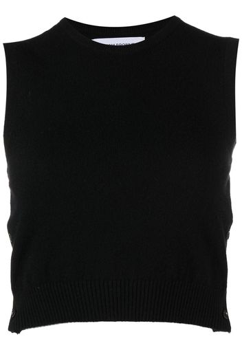 Thom Browne Top corto girocollo - Nero