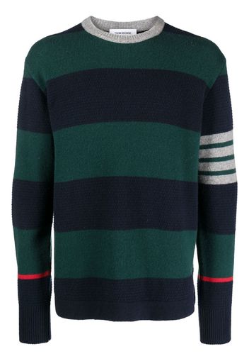 Thom Browne Maglione con dettaglio a 4 righe - Verde