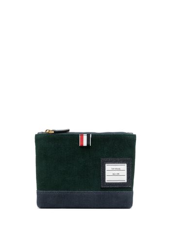 Thom Browne Portafoglio con logo - Verde