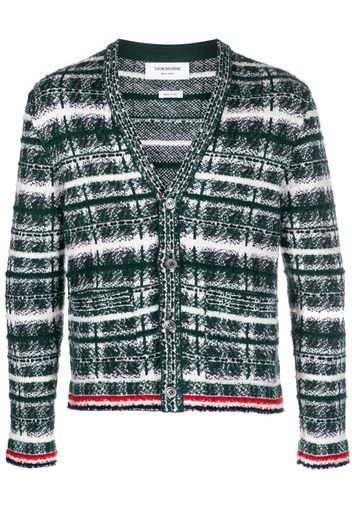 Thom Browne Cardigan a quadri - Verde