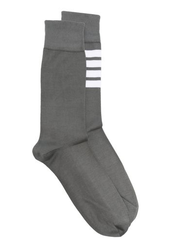 Thom Browne 4-Bar mid-calf socks - Grigio