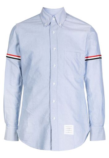 Thom Browne RWB stripe cotton shirt - Blu