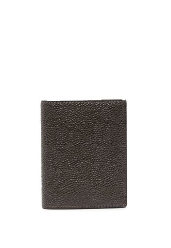 Thom Browne pebbled folded wallet - Marrone