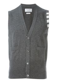 Cardigan con bottoni senza maniche