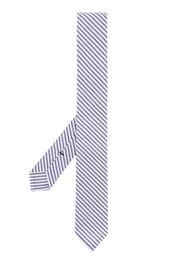 Canali pointed silk tie - Blu