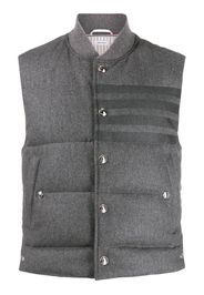 Gilet imbottito con righe