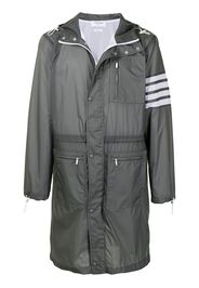 Thom Browne Parka con cappuccio - 045 SILVER