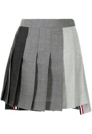 Thom Browne DROPPED BACK MINI PLEATED SKIRT FUNMIX - FIT 1 - IN 2PLY FRESCO - Grigio