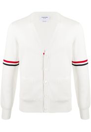 Thom Browne Cardigan con dettaglio a 4 righe - Bianco