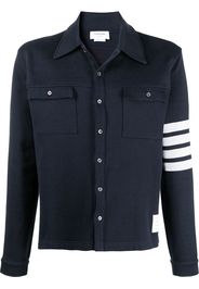 Thom Browne Giacca-camicia con bottoni - Blu