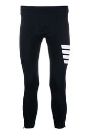 Thom Browne Leggings con righe - Blu