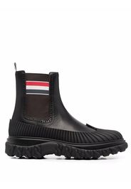 Thom Browne RWB stripe ankle boots - 001 BLACK