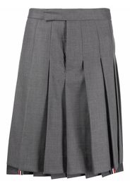 Thom Browne high-low hem pleated skirt - Grigio