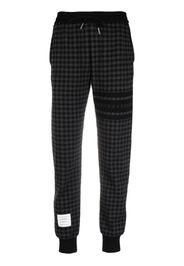 Thom Browne Pantaloni sportivi a quadri jacquard - Nero