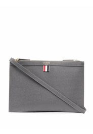 Thom Browne Borsa a tracolla con doppia zip - Grigio