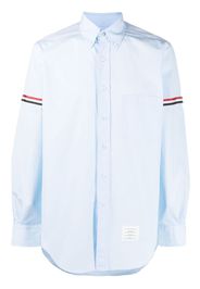 Thom Browne RWB-stripe long-sleeve shirt - Blu