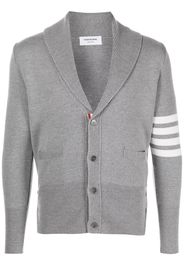 Thom Browne Cardigan con dettaglio a righe - Grigio